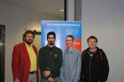 Der neue Vorstand mit dem SPD-Kreisvorsitzenden Andreas Raschke